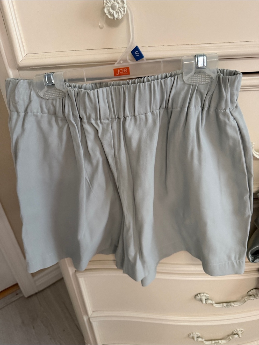 Dynamite Pale Blue High-Waist Elastic Pull-On Shorts